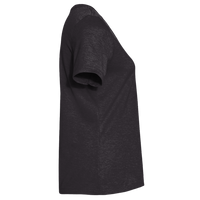 Bella + Canvas Women's Relaxed Heather CVC V-Neck Tee, Black Heather, Right Sleeve view