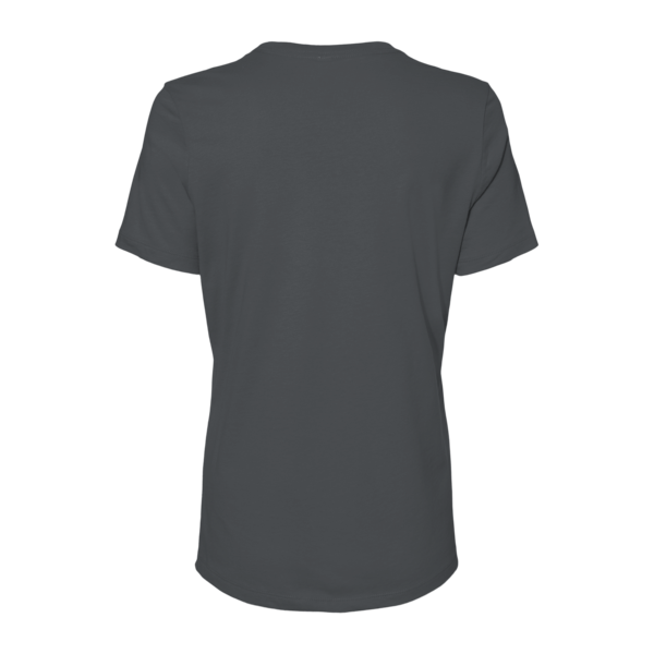 Bella + Canvas Women’s Relaxed Jersey Tee, Asphalt, Back view