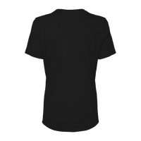 Bella + Canvas Women’s Relaxed Jersey Tee, Black, Back view