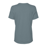 Bella + Canvas Women’s Relaxed Jersey Tee, Blue Storm, Back view