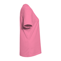 Bella + Canvas Women’s Relaxed Jersey Tee, Charity Pink, Right Sleeve view