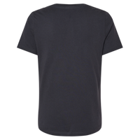 Bella + Canvas Women’s Relaxed Jersey V-Neck Tee, Dark Grey, Back view