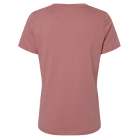 Bella + Canvas Women’s Relaxed Jersey V-Neck Tee, Mauve, Back view