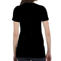 Bella + Canvas Women's Slim Fit Tee, Black, Back view