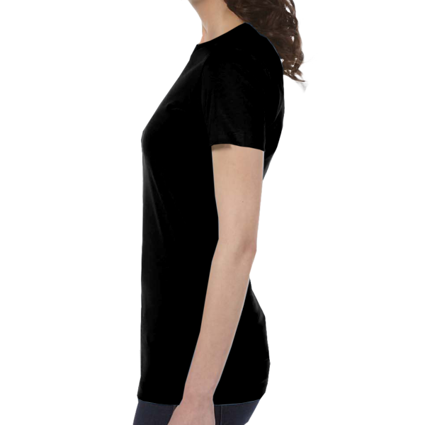 Bella + Canvas Women's Slim Fit Tee, Black, Left view