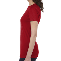 Bella + Canvas Women's Slim Fit Tee, Cardinal, Left view