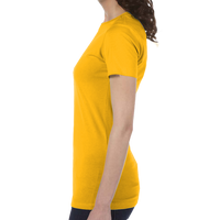 Bella + Canvas Women's Slim Fit Tee, Gold, Left view