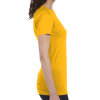 Bella + Canvas Women's Slim Fit Tee, Gold, Right view