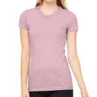 Bella + Canvas Women's Slim Fit Tee, Pink, Front view