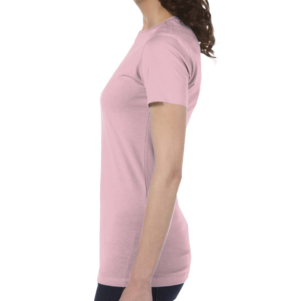 Bella + Canvas Women's Slim Fit Tee, Pink, Left view