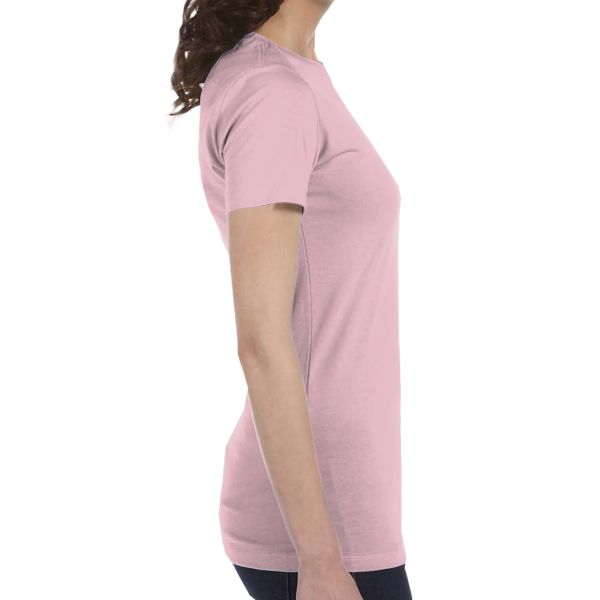 Bella + Canvas Women's Slim Fit Tee, Pink, Right view