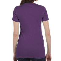 Bella + Canvas Women's Slim Fit Tee, Team Purple, Back view