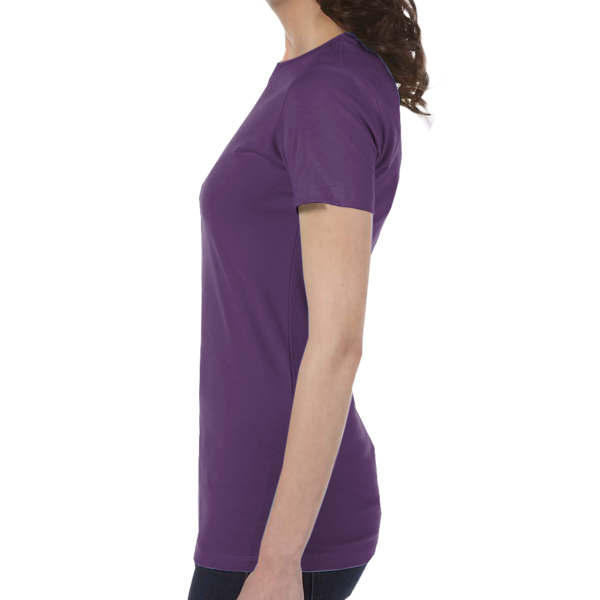 Bella + Canvas Women's Slim Fit Tee, Team Purple, Left view