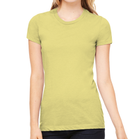Bella + Canvas Women's Slim Fit Tee, Yellow, Front view