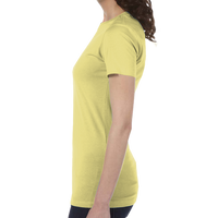 Bella + Canvas Women's Slim Fit Tee, Yellow, Left view