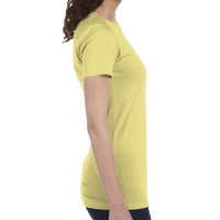 Bella + Canvas Women's Slim Fit Tee, Yellow, Right view