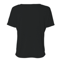 Bella + Canvas Women’s Slouchy V-Neck Tee, Black, Back view