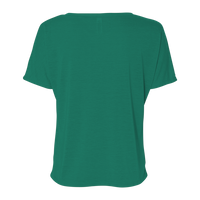 Bella + Canvas Women’s Slouchy V-Neck Tee, Kelly, Back view