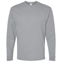 Bella + Canvas Youth 6oz. Heavyweight Long Sleeve Tee, Athletic Heather, Front view