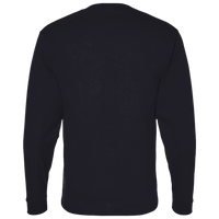 Bella + Canvas Youth 6oz. Heavyweight Long Sleeve Tee, Black, Back view