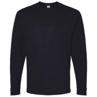 Bella + Canvas Youth 6oz. Heavyweight Long Sleeve Tee, Black, Front view