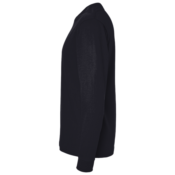 Bella + Canvas Youth 6oz. Heavyweight Long Sleeve Tee, Black, Left Sleeve view