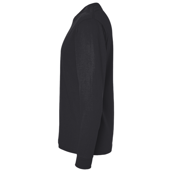 Bella + Canvas Youth 6oz. Heavyweight Long Sleeve Tee, Dark Grey, Left Sleeve view