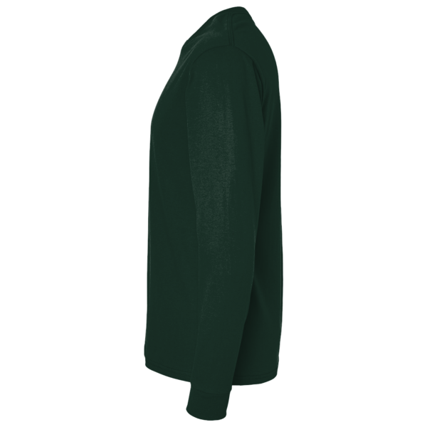 Bella + Canvas Youth 6oz. Heavyweight Long Sleeve Tee, Forest, Left Sleeve view