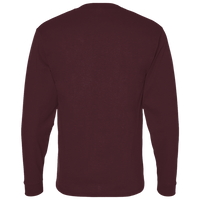 Bella + Canvas Youth 6oz. Heavyweight Long Sleeve Tee, Maroon, Back view