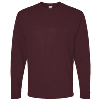 Bella + Canvas Youth 6oz. Heavyweight Long Sleeve Tee, Maroon, Front view