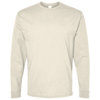 Bella + Canvas Youth 6oz. Heavyweight Long Sleeve Tee, Natural, Front view
