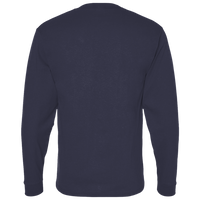Bella + Canvas Youth 6oz. Heavyweight Long Sleeve Tee, Navy, Back view