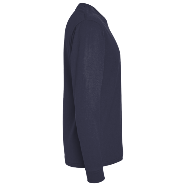 Bella + Canvas Youth 6oz. Heavyweight Long Sleeve Tee, Navy, Right Sleeve view