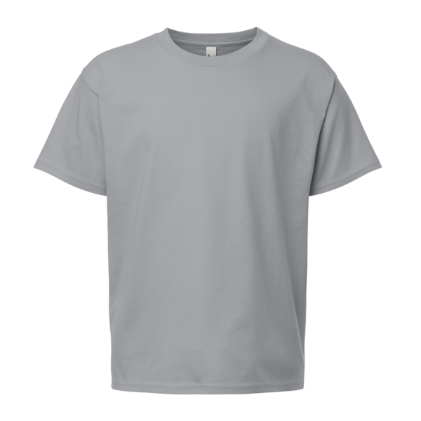 Bella + Canvas Youth 6oz. Heavyweight Tee, Athletic Heather, Front view