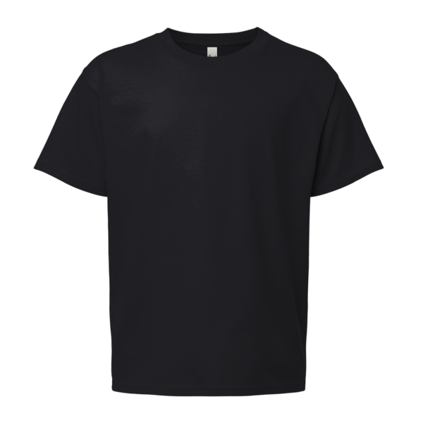 Bella + Canvas Youth 6oz. Heavyweight Tee, Black, Front view