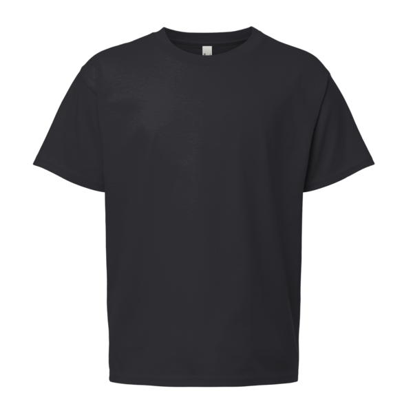 Bella + Canvas Youth 6oz. Heavyweight Tee, Dark Grey, Front view
