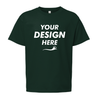 Bella + Canvas Youth 6oz. Heavyweight Tee, Forest, Front view, Mockup