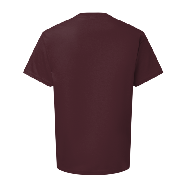 Bella + Canvas Youth 6oz. Heavyweight Tee, Maroon, Back view