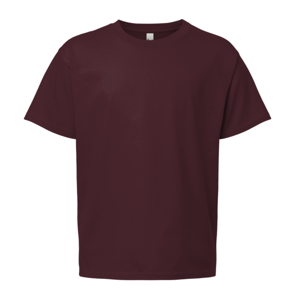 Bella + Canvas Youth 6oz. Heavyweight Tee, Maroon, Front view