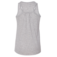 Bella + Canvas Youth Flowy Racerback Tank, Athletic Heather, Back view