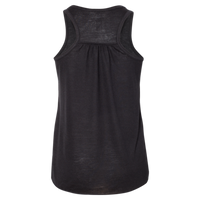 Bella + Canvas Youth Flowy Racerback Tank, Black, Back view