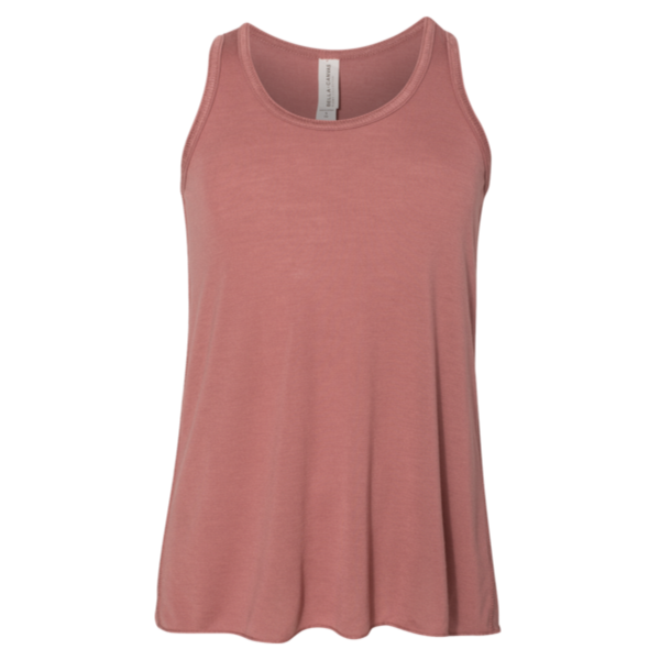 Bella + Canvas Youth Flowy Racerback Tank, Mauve, Front view