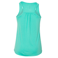 Bella + Canvas Youth Flowy Racerback Tank, Teal, Back view