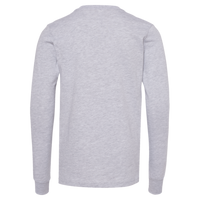 Bella + Canvas Youth Heather CVC Long Sleeve Tee, Athletic Heather, Back view