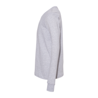 Bella + Canvas Youth Heather CVC Long Sleeve Tee, Athletic Heather, Left Sleeve view