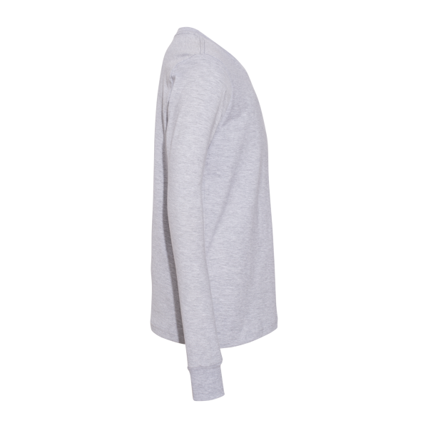 Bella + Canvas Youth Heather CVC Long Sleeve Tee, Athletic Heather, Right Sleeve view