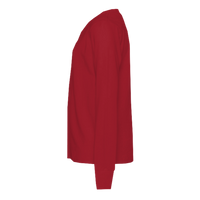 Bella + Canvas Youth Jersey Long Sleeve Tee, Red, Left Sleeve view