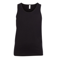 Bella + Canvas Youth Jersey Tank, Black, Front view