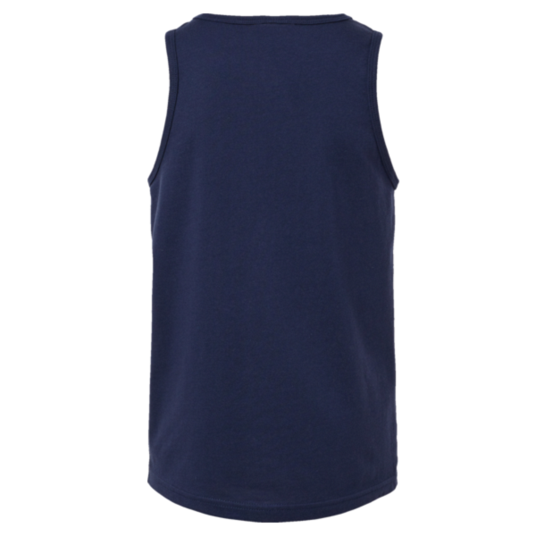 Bella + Canvas Youth Jersey Tank, Navy, Back view