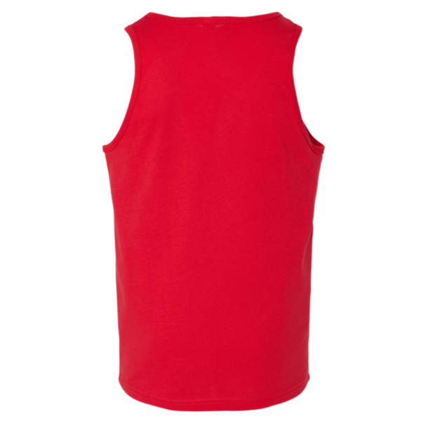 Bella + Canvas Youth Jersey Tank, Red, Back view